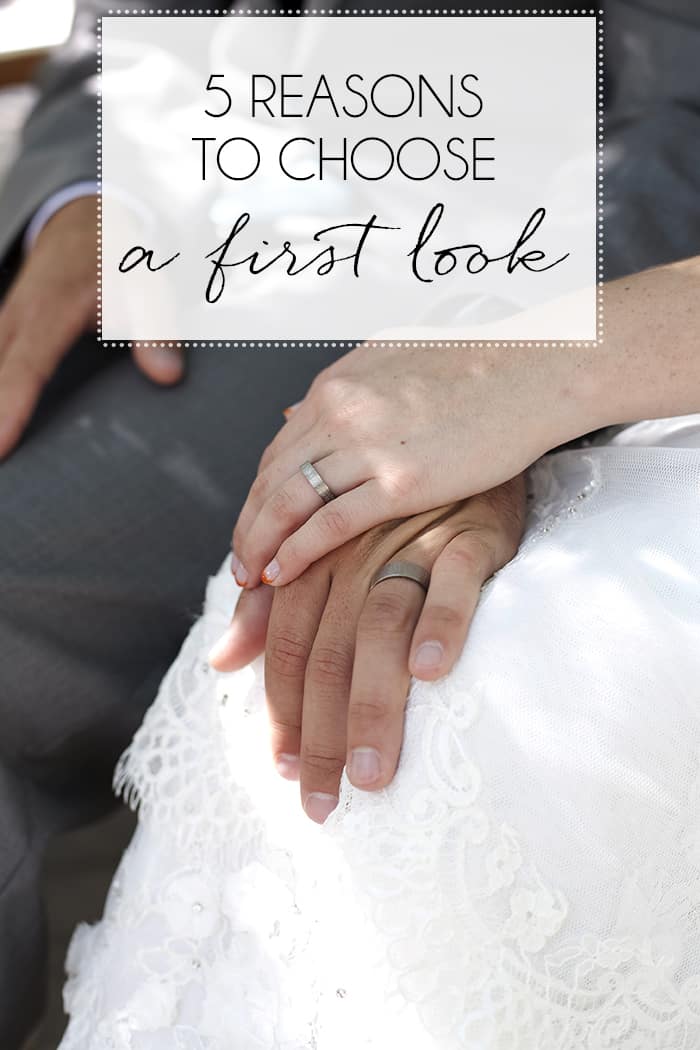 Five reasons to do a first look for your wedding day photography. 