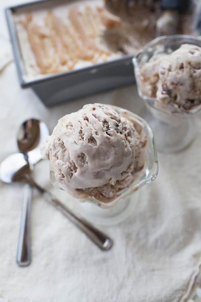The easiest way to make ice cream. No fancy machines needed and no churning! A simple two ingredient base plus your toppings and you're set. Click for the recipe.