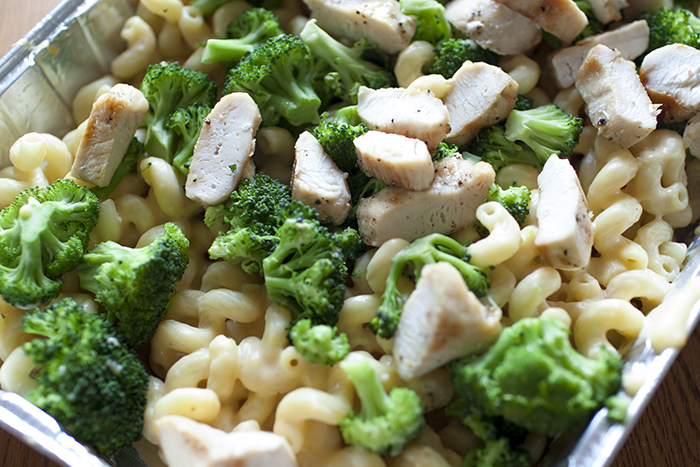 If you love mac and cheese, you'll love this homemade broccoli and chicken baked macaroni and cheese version!