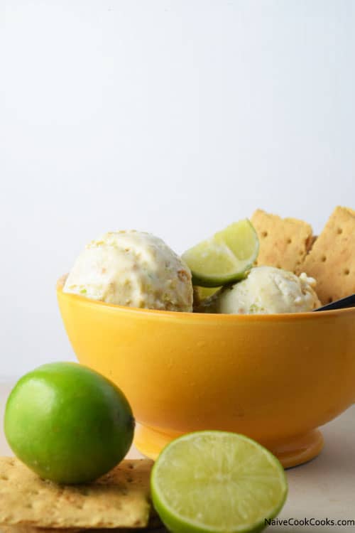 This lime cracker ice cream looks incredible!