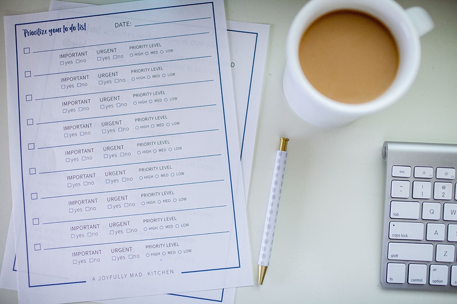 Use these five tips to be more productive with your work breaks! Get a free printable for prioritizing your to do list and being more effective with your time management.