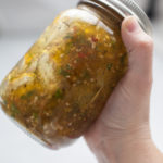 pork chop marinade in a jar