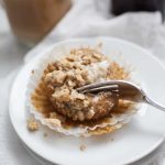 These cappuccino coffee cake muffins are the perfect way to start your morning! A twist on a classic coffee cake recipe, these muffins have a crumble toppings and cappuccino icing drizzled on top. These make the perfect quick breakfast or a baked good to bring to a friend or neighbor.