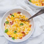 Looking for an easy comfort side dish that can be prepped ahead of time and is bursting with flavor? This Slow Cooker Bacon Jalape?o Creamed Corn is a family favorite that's perfect for fall! Made with corn, cream cheese, roasted jalape?os and bacon, this is not your average side dish.?