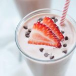 Breakfast should be simple, yet delicious and this recipe for Chocolate Strawberry Greek Yogurt Smoothie definitely covers both! If having chocolate for breakfast is wrong, I certainly don't want to be right! This smoothie is packed with protein from greek yogurt and almond milk too, so this is a breakfast that will keep you full. Perfect for any morning breakfast and especially perfect for a festive treat on Valentine's Day, an anniversary or birthday treat.