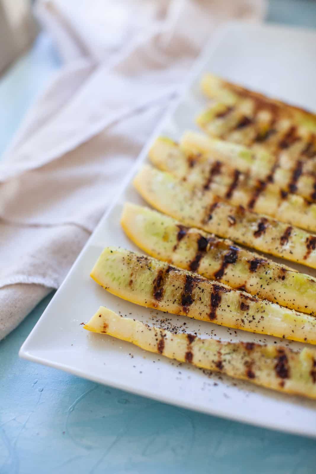 char marks on grilled squash