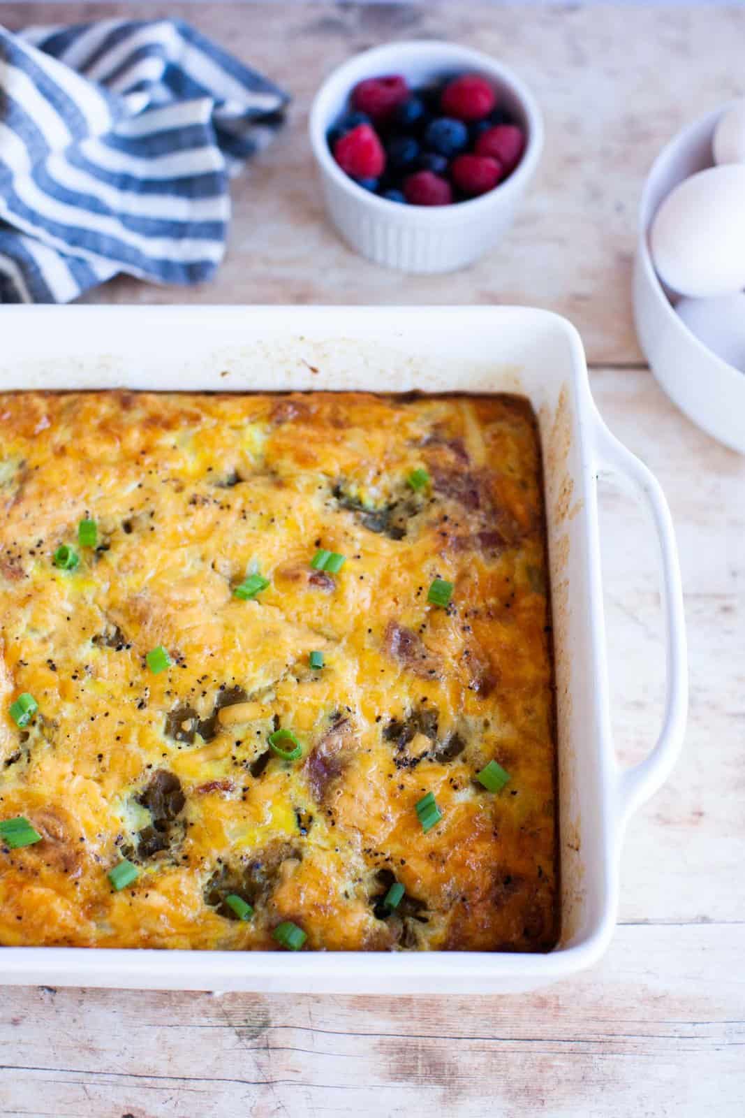 Easy Green Chile Egg Casserole (Mild or Spicy!) Joyfully Mad