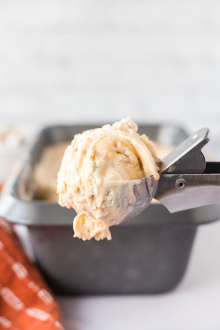 No Churn Salted Caramel Fudge Ice Cream