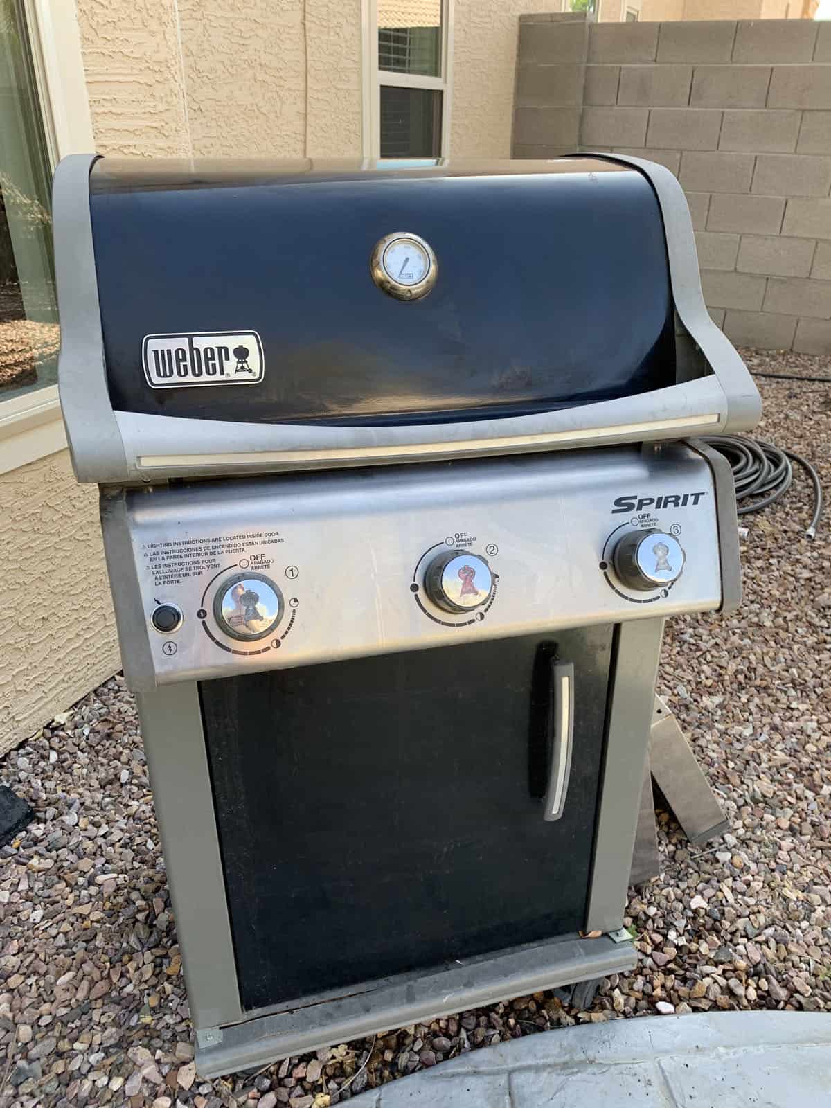 Cleaned gas grill
