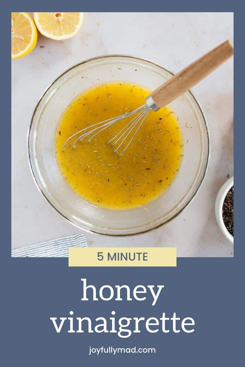 Easy, 5Minute Honey Vinaigrette A Joyfully Mad Kitchen